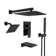 Rainfall Symphony 4-Function 12inch Dual Shower Head Pressure-Balanced Shower System with Bathtub Spout