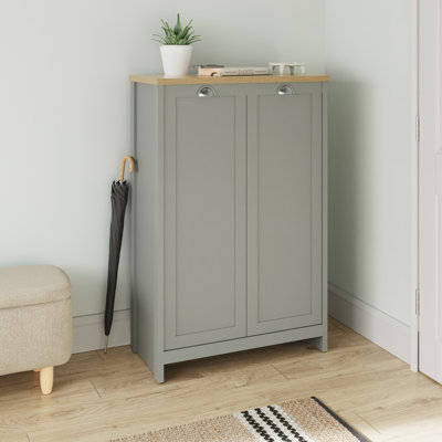 18 Pair Shoe Storage Cabinet