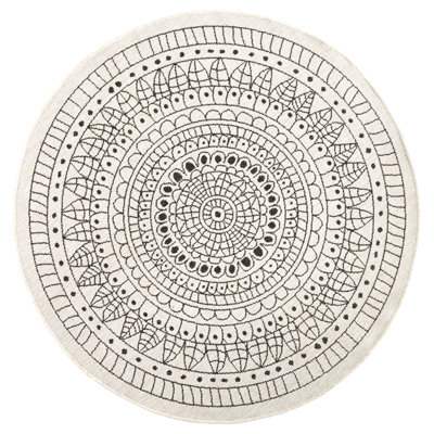 Porto rug in black/cream