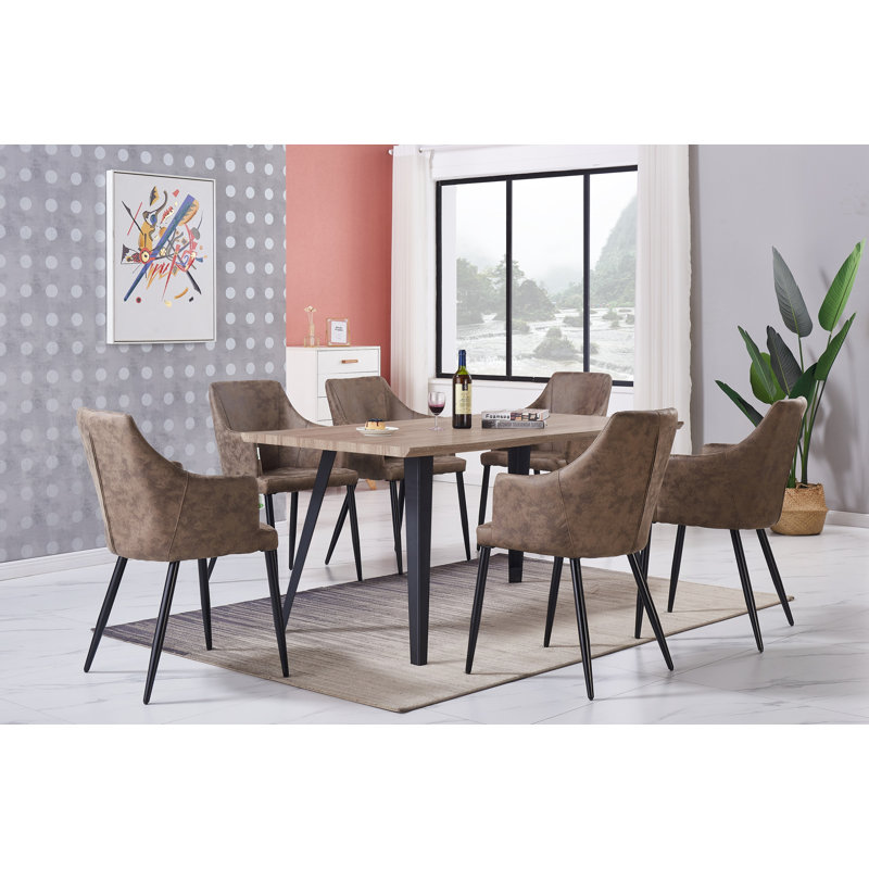 Lehmann Upholstered Dining Chair, 1, Light Brown