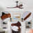 52'' Ceiling Fan With Remote Control And Light Kit Included
