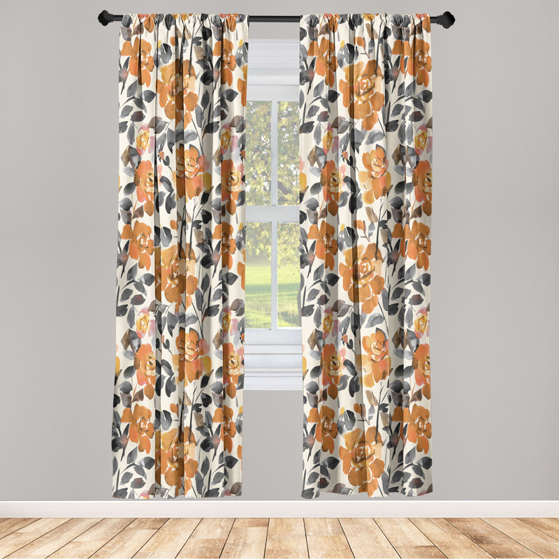 Ayrionna Semi Sheer Curtain Pair, 28" W x 84" L