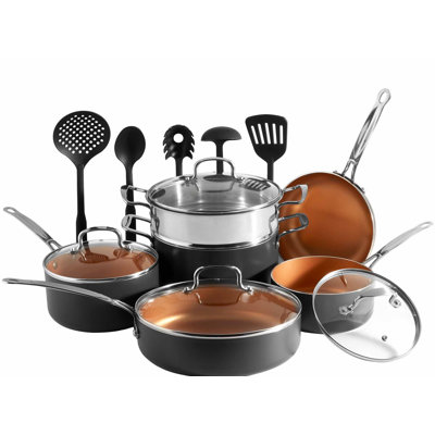 15 - Piece Non-Stick Aluminum Cookware Set