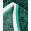 Tapis vert contemporain en laine noué à la main 8 pi 1 po x 8 pi 3 po Cairns