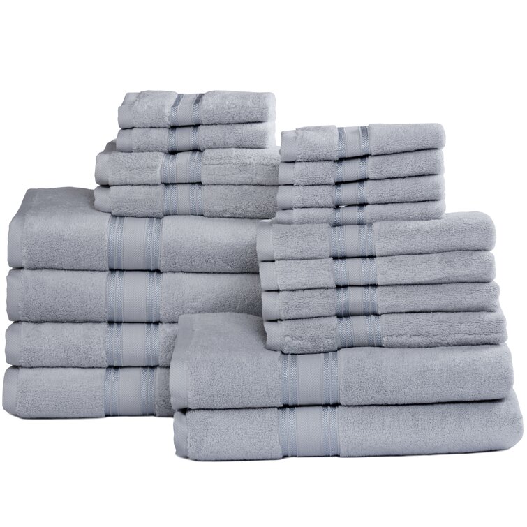 18pc Cotton Bath Towels Set