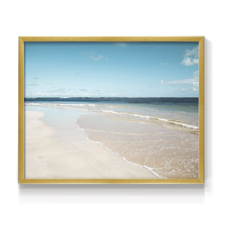 Sugar Sand Beach -Framed Print - Restickable