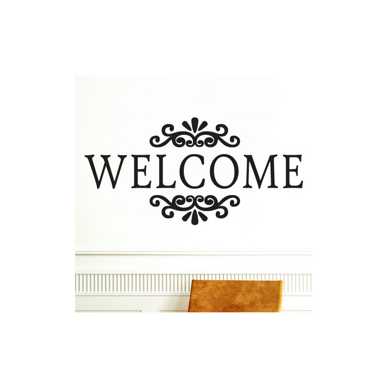 Wall Decal, Black, Medium