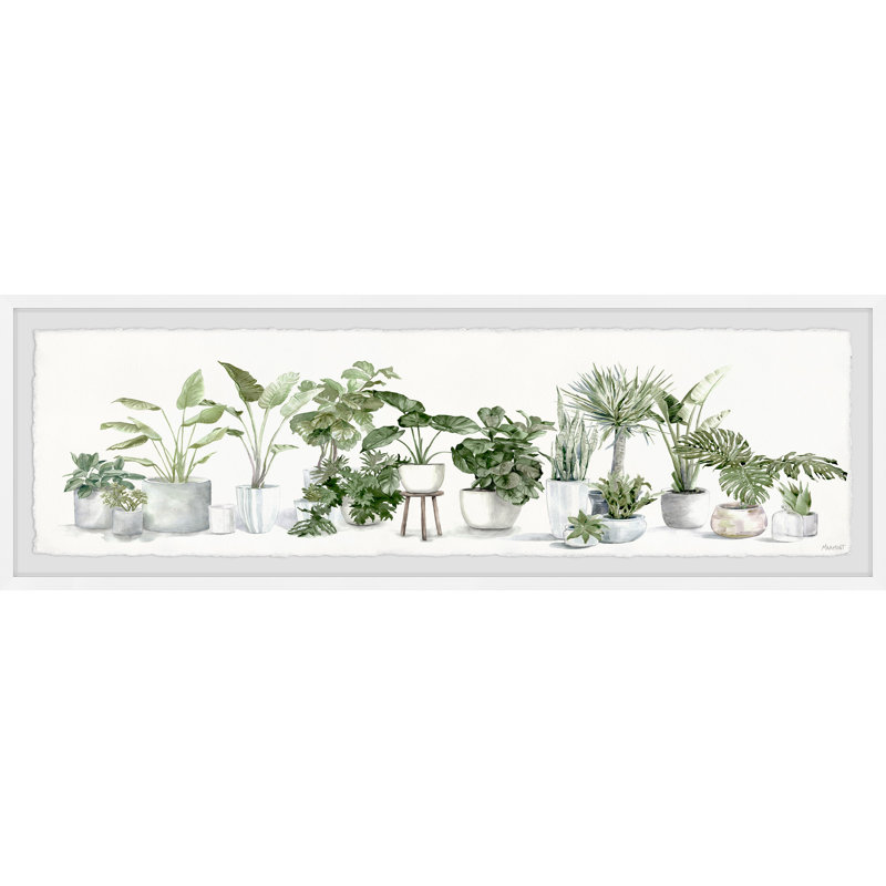 «Lush Greenery» par Marmont Hill, reproduction de cadre photo sur papier, H 15 po x l 45 po