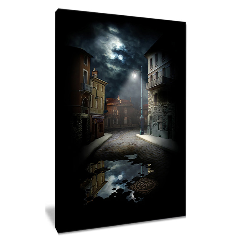 « night street collage », impression sur toile tendue, H 32 po x l 16 po x P 1 po