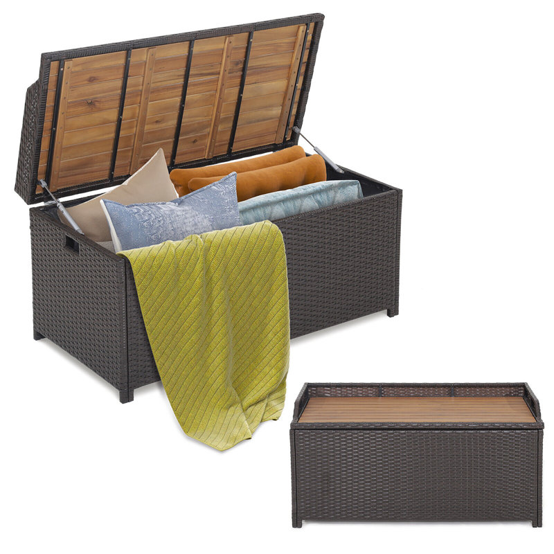 Wicker Outdoor Bench