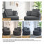 Fauteuil rembourré pivotant avec coussin (ensemble de 2)-116445227