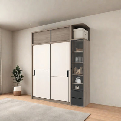 Armoire moderne à porte coulissante simple