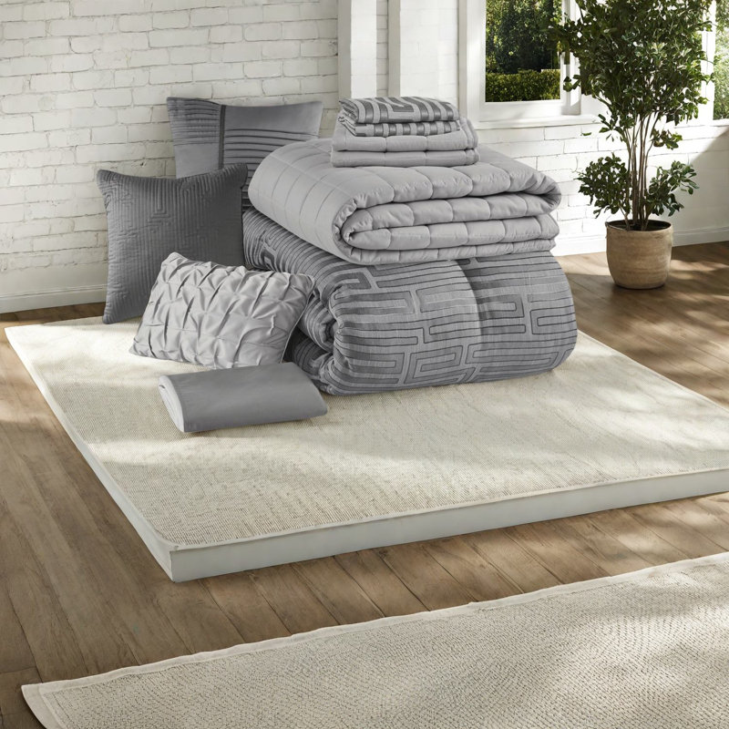 Ensembles de literie luxueux, jacquard en polyester, élégance moderne pour la maison