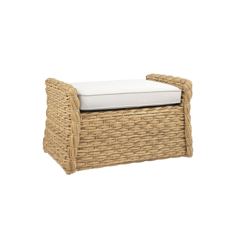 Vero Deep Seating Ottoman With Cushion, Sailcloth Salt