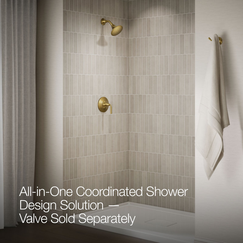 Tone Rite-Temp Pressure-Balancing Shower Faucet Trim Set 1.75 GPM, Vibrant Brushed Moderne Brass