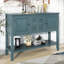 Ample console de rangement rétro avec quatre petits tiroirs et une tablette inférieure pour les salons, les entrées et les cuisines-2069996296-2069996290