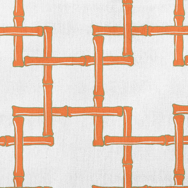 Coussin décoratif en rayonne de bambou, Orange sanguine
