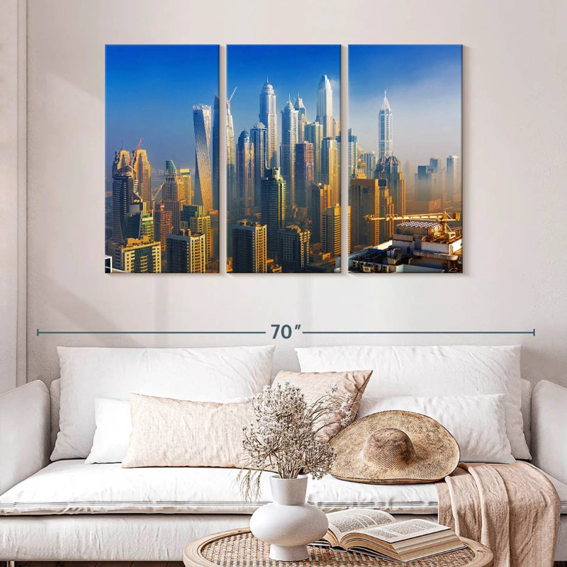 Skyscrapers Of Dubai, 32" H x 50" W