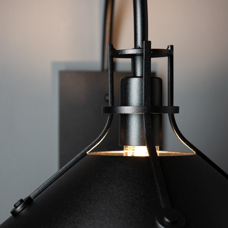 Henry 1 - Bulb Outdoor Barn Light, 10.5" H x 9.2" W x 10.4" D, Coastal Black