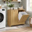 Armoire à linge basculante avec 2 paniers amovibles et ensemble anti-basculement