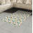 Floral High Density Long Fiber Poly Threads Decorative Area Rug Carpet-42029151