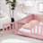 Platform Slat Bed with Door and Fence-96694412-111465454