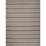 Custom Striped Area Rug in Brown