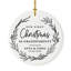 Ornement personnalisé «Our First Christmas As Grandparents Hoiliday»