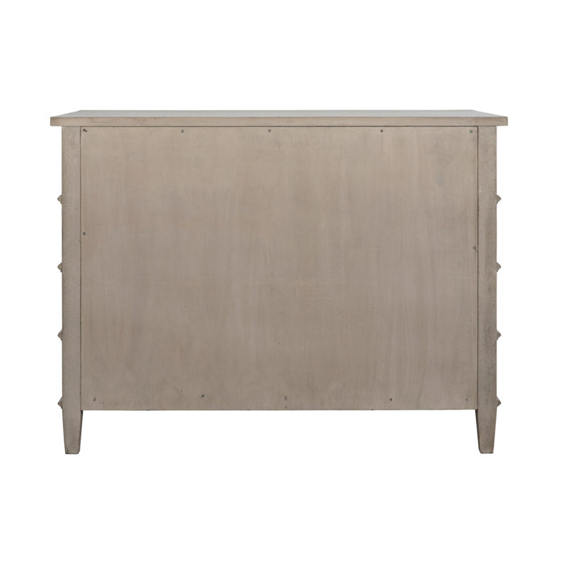 Dennis 4 - Drawer Solid Wood Dresser, Sand