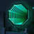 3D Octagon Infinity Mirror Light/Large