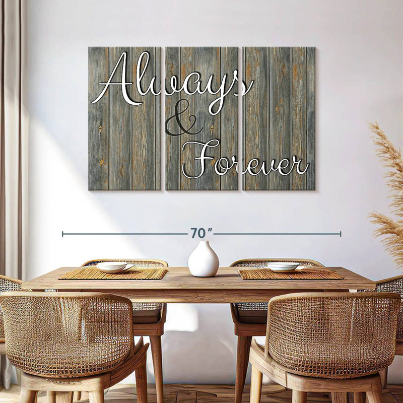 Tergel Always Forever Typography, 36" H x 57" W
