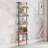 6-Tier Ladder Shelf, Wall Mounted Bookshelf With Metal Frame And Wood Shelves, Tall Open Storage Rack For Home Office Bedroom Living Room-136822442-136822440