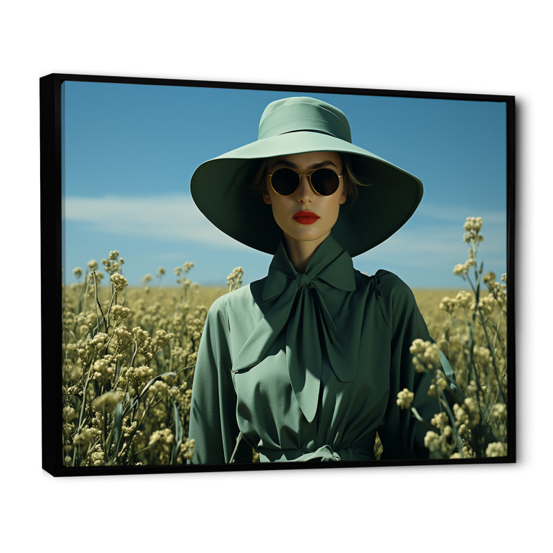 Peadies Lived Fashion Meadows I, Cadre flottant noir, H 12 po x l 20 po x P 1 po