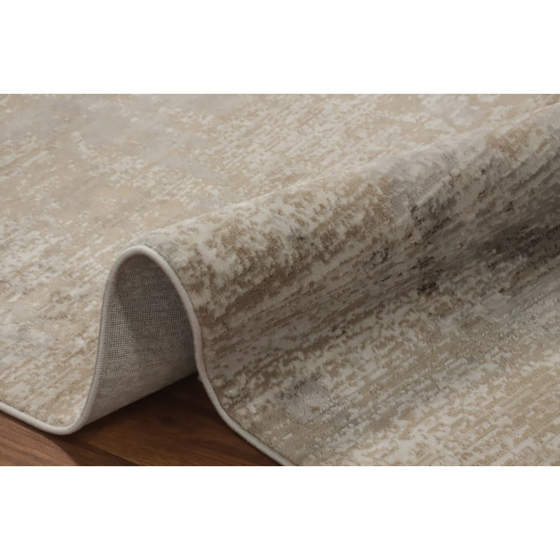 Tapis oriental contemporain abstrait 5 x 7