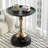 Side Table Round Black Luxury