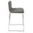 Mara 26" Contemporary Counter Stool In Brushed Stainless Steel, Walnut Wood, And Grey Faux Leather By Lumisource - Set Of 2-28674280
