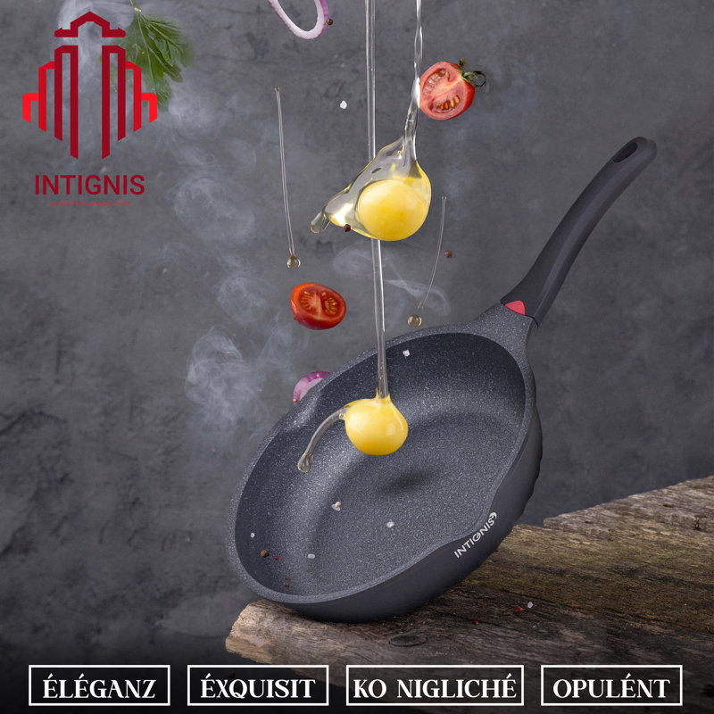Aluminum Non-Stick Frying Pan, Matte Black