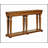 Garrison Oak Finish Console Table with Spacious Shelf and Mid-Post Support for Enhanced Stability and Storage
