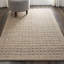 Tapis café au lait en laine touffeté à la main-143592576