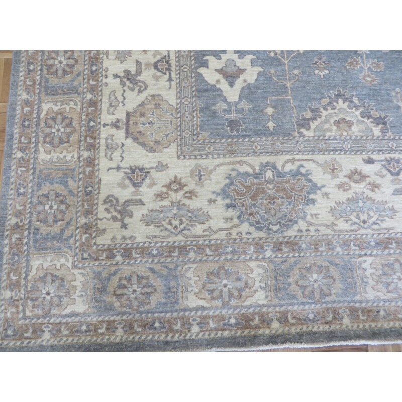 9 x 12 Hand Knotted Grey Fine Peshawar Oriental Rug G14314