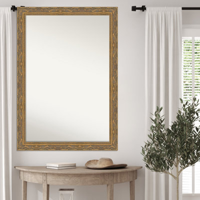 Filigree Non-Beveled Framed Wall Mirror