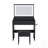 Modern Large Mirror Vanity Desk With 5 Drawers, Adjustable Lighting, Power Outlet, And Hair Dryer Holder For Bedroom-760625851