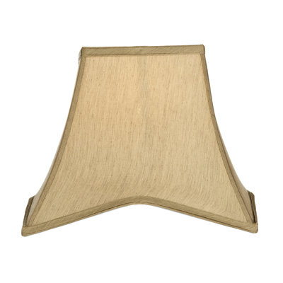 Bessey 28cm H Silk Bell Lamp Shade ( Screw On ) in Gold