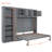 Lumor Traditional Murphy Bed With Cabinets And Durable Construction