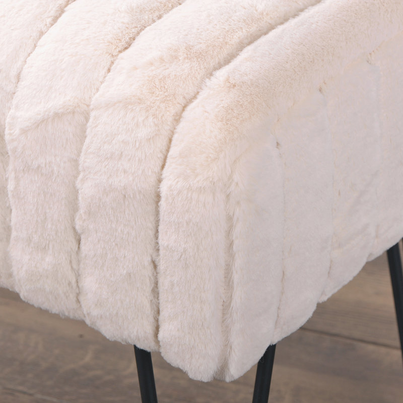 Dugan Upholstered Ottoman, Antique White 