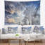 Cloudscape de polyester dans un tapisserie de terrain avec accessoires suspendus inclus-28490030