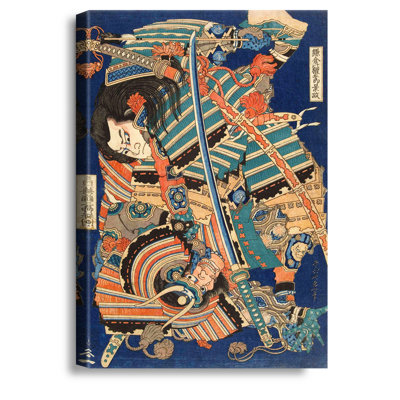 «Vechtende maintenue» par Hokusai Katsushika World Classic Reproductions For HomeDecor, cadre de gaufrage luxueux de style italien
