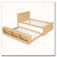 Lit plateforme en bois avec lit gigogne escamotable, armoire de rangement-810400481-810400480