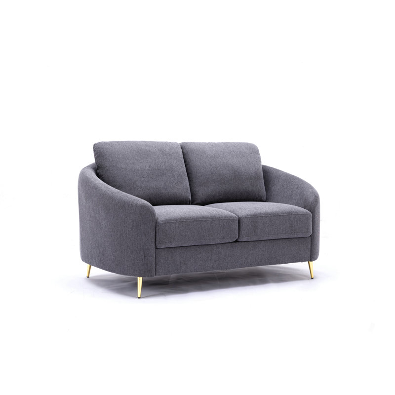 Causeuse en lin gris