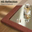 Rectangle Solid Wood Frame Farmhouse Accent Mirror Wall Mirror for Bathroom Living Room-1094687610-1094318005